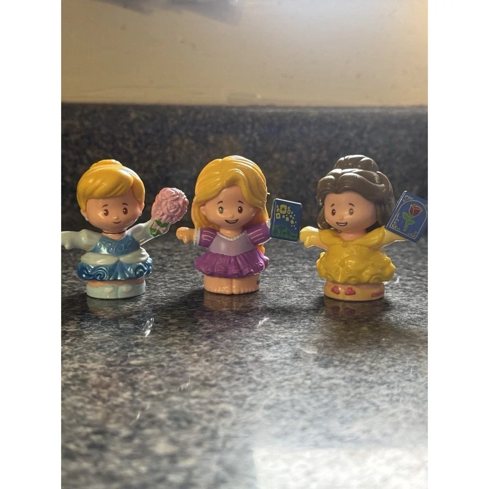 Disney Princesses Little People Set Of 3 Cinderella, Repunzle, Belle